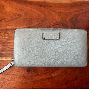 Kate Spade Light Blue Leather Wallet